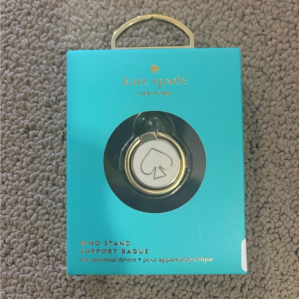 Kate Spade Gold and White Ring Stand
